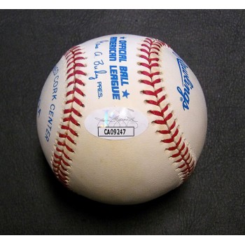 Albie Pearson Signed Official American League Baseball JSA Authenticated