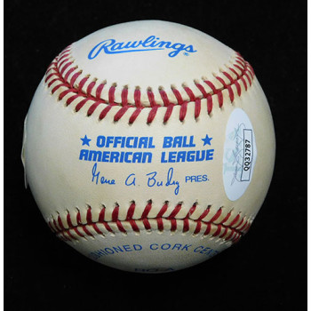 Jimmy Piersall Signed Official American League Baseball JSA Authenticated