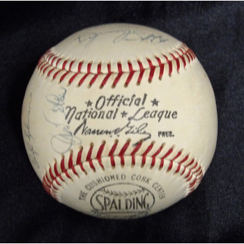 Cincinnati Reds 1967 Team Signed Baseball by 10 Tony Perez JSA Authenticated