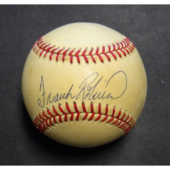 Frank Robinson Signed Rawlings National League Baseball JSA Authenticated