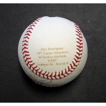 Alex Rodriguez Signed Official Rawlings Major League Stat Baseball JSA Authentic