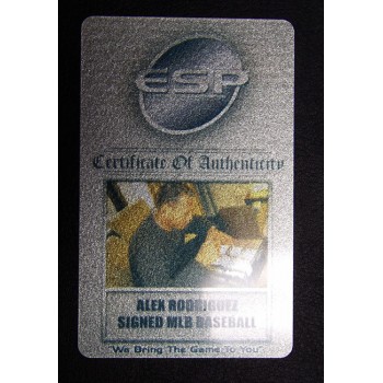 Alex Rodriguez Signed Official Rawlings Major League Stat Baseball JSA Authentic