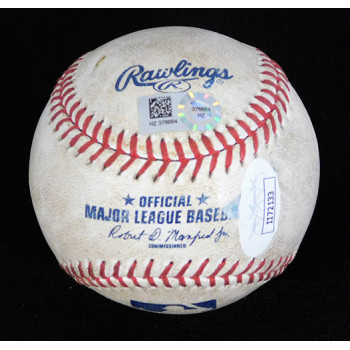 Hector Santiago LAA Signed Game Used Major League Baseball MLB JSA Authenticated