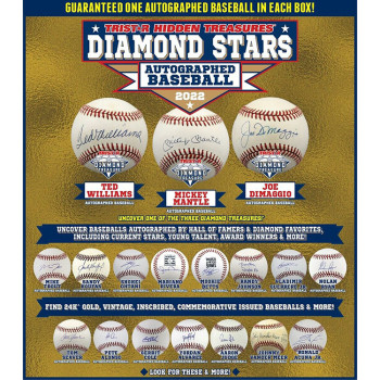 Tristar Hidden Treasures 2022 Diamond Stars Signed Baseball Box Tristar Hidden Treasures 2022 Diamond Stars Signed Baseball Box
