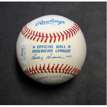 Greg Vaughn Signed Official American League Baseball JSA Authenticated