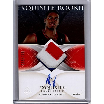 Rodney Carney 2006-07 Upper Deck Exquisite Rookie Signed Patch Card /225 #56 Rodney Carney 2006-07 Upper Deck Exquisite Rookie Signed Patch Card /225 #56