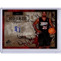 Rodney Carney 2006-07 Upper Deck SP Signature Rookie Graphite Card /25 #RG-RC