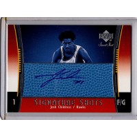Josh Childress 2004-05 Upper Deck Sweet Shot Blue Autographed Card #SSB-CH