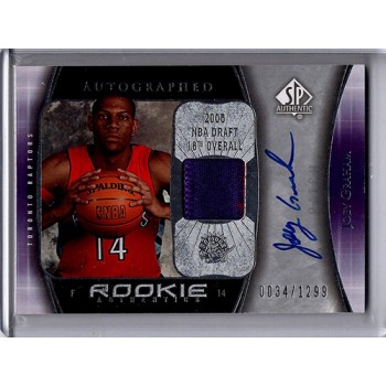 Joey Graham 2005-06 Upper Deck SP Authentic Autographed Rookie Patch Card #106 Joey Graham 2005-06 Upper Deck SP Authentic Autographed Rookie Patch Card #106