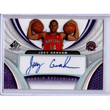 Joey Graham 2005-06 Upper Deck SP Game Used Rookie Exclusives Card /100 #RE-JG