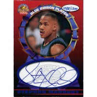 Stephon Marbury Signed 1998 Scoreboard Blue Ribbon Autograph Card /1300