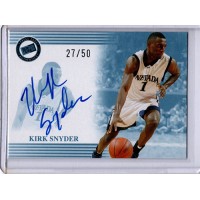 Kirk Snyder Nevada Wolf Pack 2004 Press Pass Autographed Card 27/50