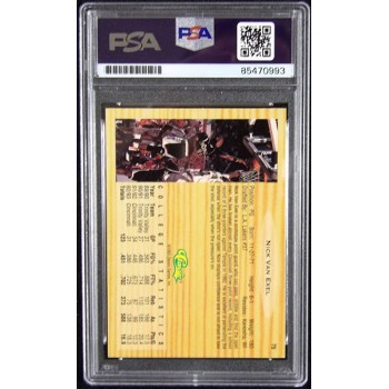 Nick Van Exel Signed 1993 Classic Games Draft Pick Card #75 PSA Authenticated