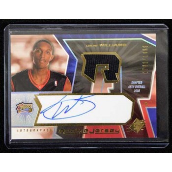 Louis Williams Philadelphia 76ers 2005-06 SPX Signed Rookie Card #126 791/1499