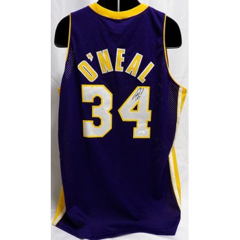 Shaquille O'Neal Los Angeles Lakers Signed Replica Jersey JSA Authenticated