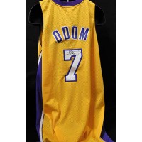 Lamar Odom Los Angeles Lakers Signed Replica Jersey JSA Authenticated