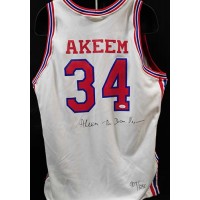 Hakeem Olajuwon Houston Cougars Signed Authentic LE Jersey JSA Authenticated