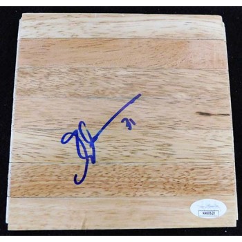 Alaa Abdelnaby Portland Trail Blazers Signed 6x6 Floorboard JSA Authenticated