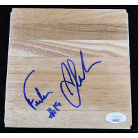 Furkan Aldemir Philadelphia 76ers Signed 6x6 Floorboard JSA Authenticated