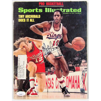 Nate Archibald Signed Sports Illustrated Oct 73 Magazine JSA Authenticated Fade