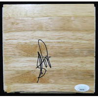 Stacey Augmon Atlanta Hawks Signed 6x6 Floorboard JSA Authenticated