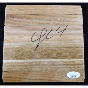 Quinn Cook Golden State Warriors Signed 6x6 Floorboard JSA Authenticated