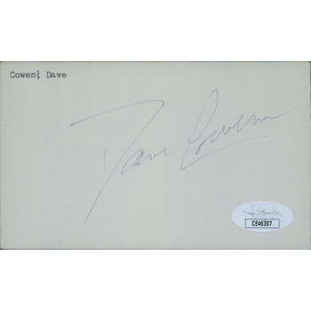 Dave Cowens Boston Celtics Signed 3x5 Index Card JSA Authenticated Dave Cowens Boston Celtics Signed 3x5 Index Card JSA Authenticated