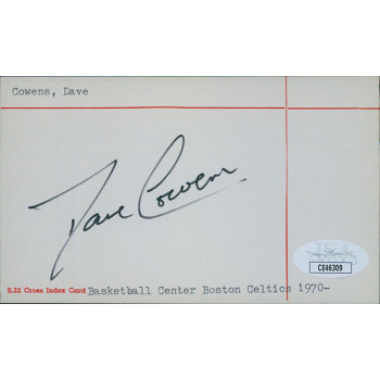 Dave Cowens Boston Celtics Signed 3x5 Index Card JSA Authenticated Dave Cowens Boston Celtics Signed 3x5 Index Card JSA Authenticated