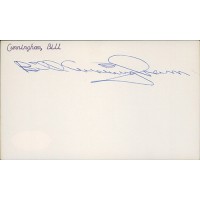 Billy Cunningham Philadelphia 76ers Signed 3x5 Index Card JSA Authenticated