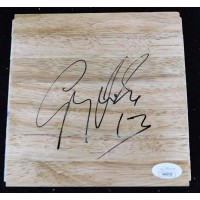 Luigi Datome Detroit Pistons Signed 6x6 Floorboard JSA Authenticated