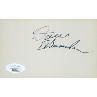 Dave DeBusschere Detroit Pistons Signed 3x5 Index Card JSA Authenticated