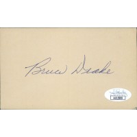 Bruce Drake Oklahoma Sooners Signed 3x5 Index Card JSA Authenticated Bruce Drake Oklahoma Sooners Signed 3x5 Index Card JSA Authenticated