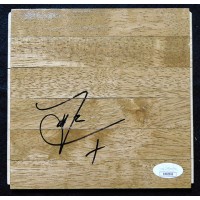 Landry Fields Toronto Raptors Signed 6x6 Floorboard JSA Authenticated