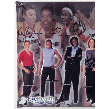 Portland Fire 2001 Team Signed 14x39 Poster By 16 JSA Authenticated DMG