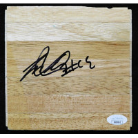 Joel Freeland Portland Trail Blazers Signed 6x6 Floorboard JSA Authenticated