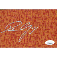 Devean George LA Lakers Signed 4x6 Basketball Surface Card JSA Authentic