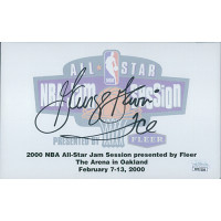 George Gervin Signed 5x8 2000 NBA All-Star Autograph Card JSA Authenticated