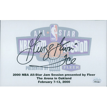 George Gervin Signed 5x8 2000 NBA All-Star Autograph Card JSA Authenticated George Gervin Signed 5x8 2000 NBA All-Star Autograph Card JSA Authenticated