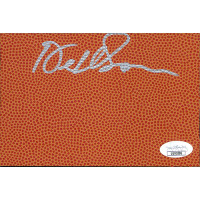 Del Harris Coach Signed 4x6 Basketball Surface Card JSA Authenticated