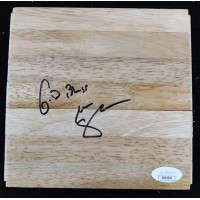 Mark Jackson New York Knicks Signed 6x6 Floorboard JSA Authenticated