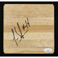 Ivan Johnson Atlanta Hawks Signed 6x6 Floorboard JSA Authenticated