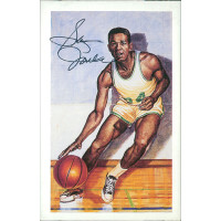 Sam Jones Signed Ron Lewis Hall of Fame HOF Postcard JSA Authenticated