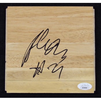 Alex Len Phoenix Suns Signed 6x6 Floorboard JSA Authenticated