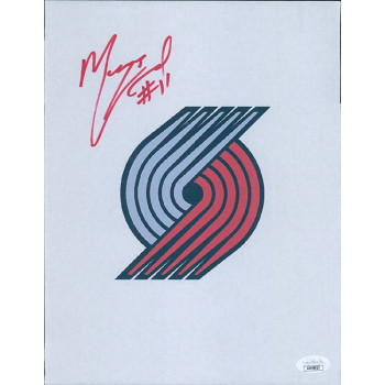 Meyers Leonard Portland Trail Blazers Signed 8.5x11 Paper Page JSA Authenticated Meyers Leonard Portland Trail Blazers Signed 8.5x11 Paper Page JSA Authenticated