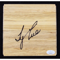 Tyronn Lue Los Angeles Lakers Signed 6x6 Floorboard JSA Authenticated
