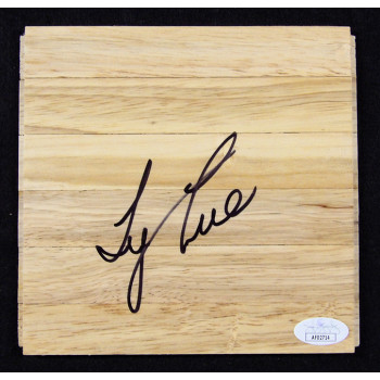 Tyronn Lue Los Angeles Lakers Signed 6x6 Floorboard JSA Authenticated