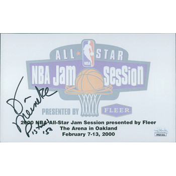 Don Meineke Signed 5x8 2000 NBA All-Star Autograph Card JSA Authenticated