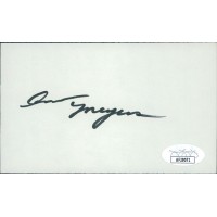 Ann Meyers UCLA Bruins Signed 3x5 Index Card JSA Authenticated