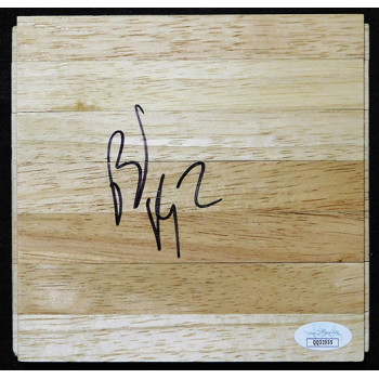 Brad Miller Sacramento Kings Signed 6x6 Floorboard JSA Authenticated