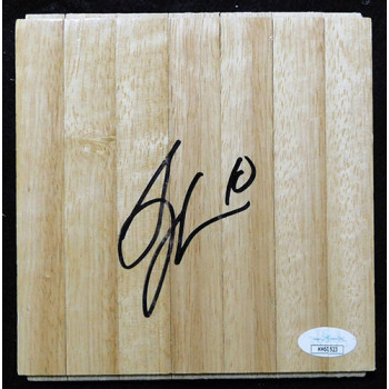 Greg Monroe Detroit Pistons Signed 6x6 Floorboard JSA Authenticated